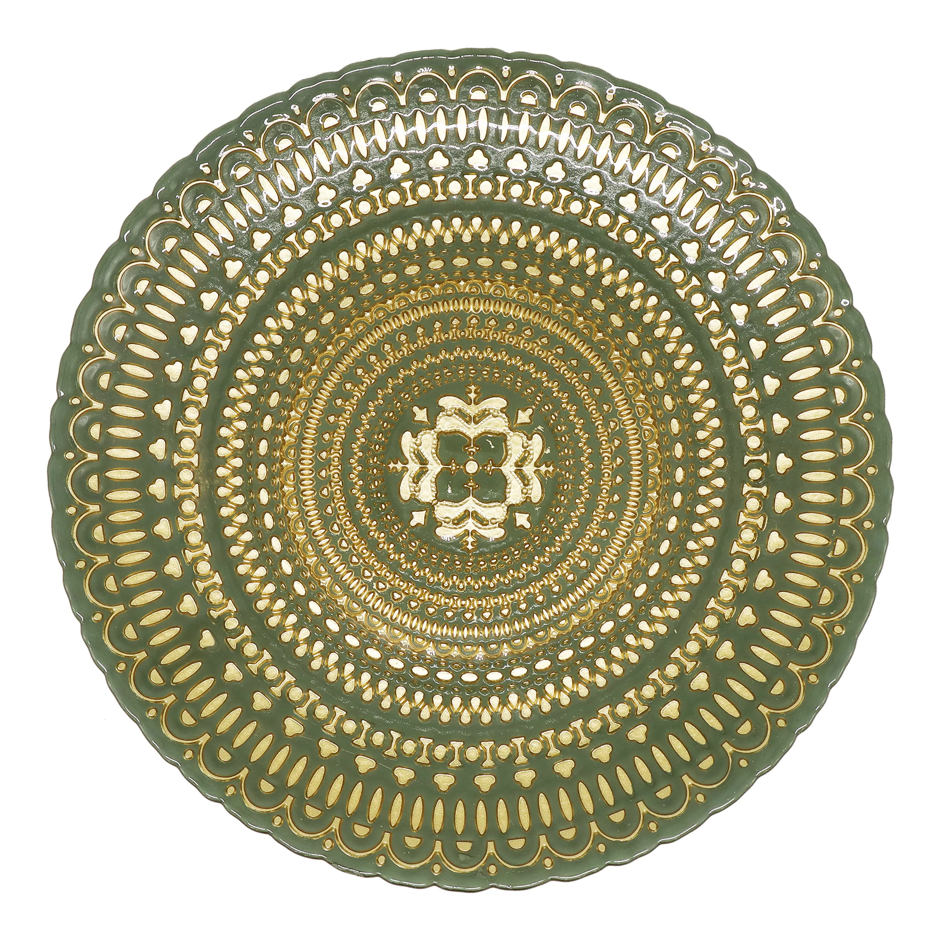unique design eco-friendly Reef Charger Plate Plastic Charger Plates Wholesale Cheap Western Wedding Table Decorative