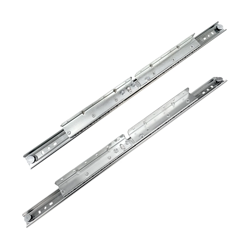 manufacturer 35mm one way slide 3 folds self-closing extendable dining table extendable mechanism rail track drawer slide