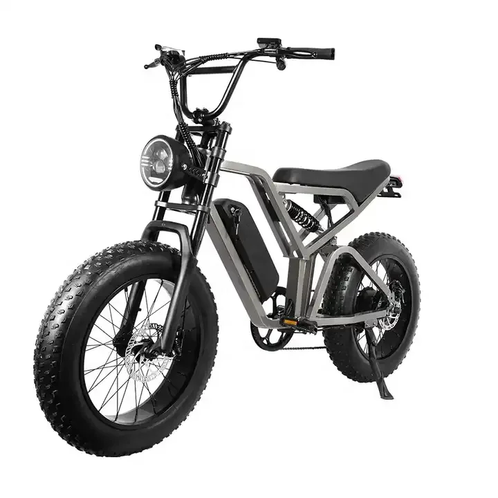 Электрический горный велосипед Ebike 1000 Вт электрический с толстыми шинами 20 дюймов EcoRider съемный аккумулятор