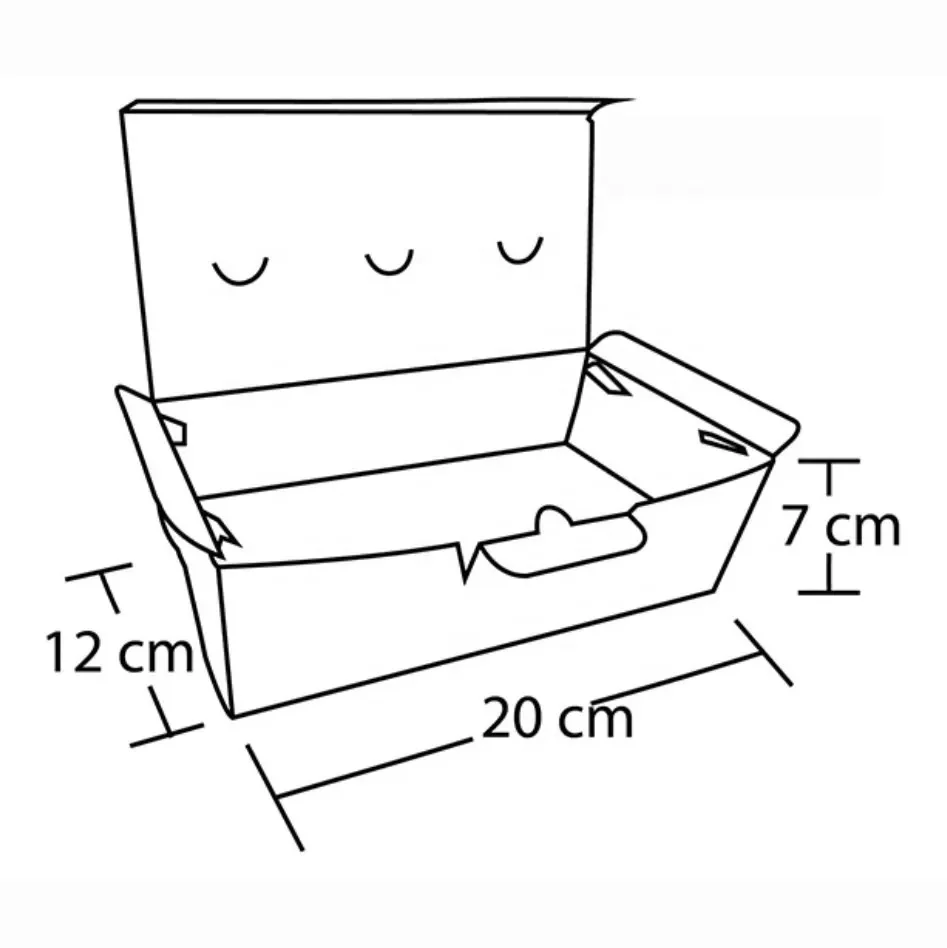 Cheap Price Paper Fried Chicken Box Fast Food Packaging Chicken Nesting Chicken Wings Packaging Box