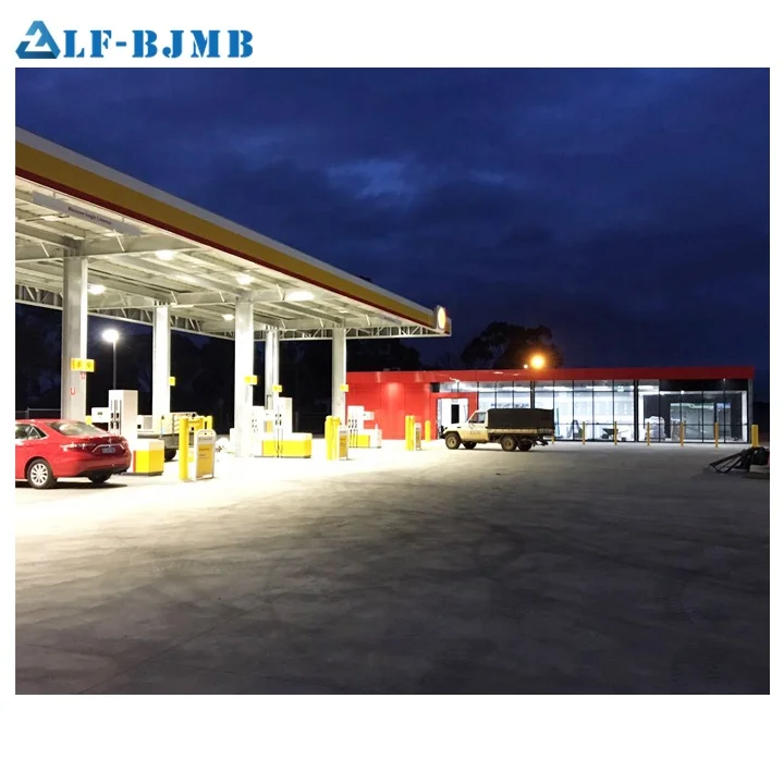 Prefab Steel Structure Design gas station canopy