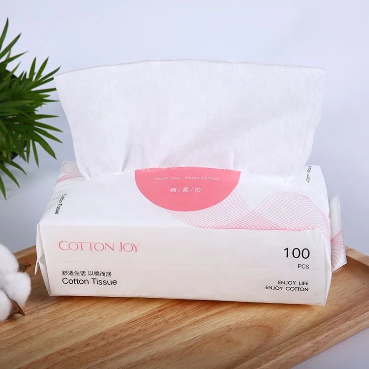 
2021 Hot sell pink outer package softly hand facial cotton tissue paper 
