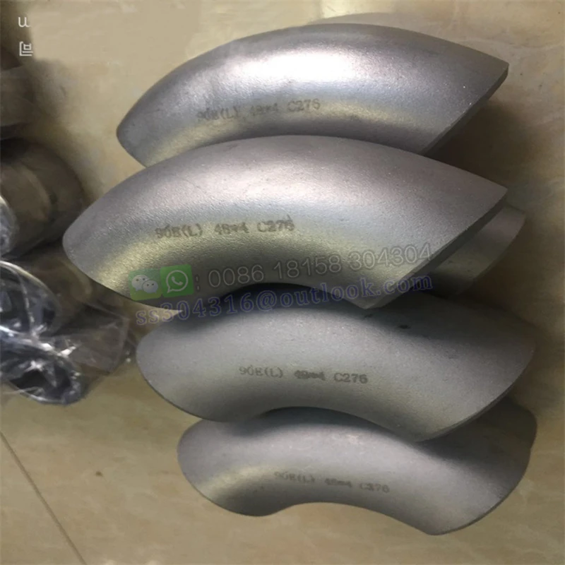 C276 Nickel alloy Pipe Fittings T(S) Hastelloy C276 Butt Weld Tee and Elbow Piping fitting