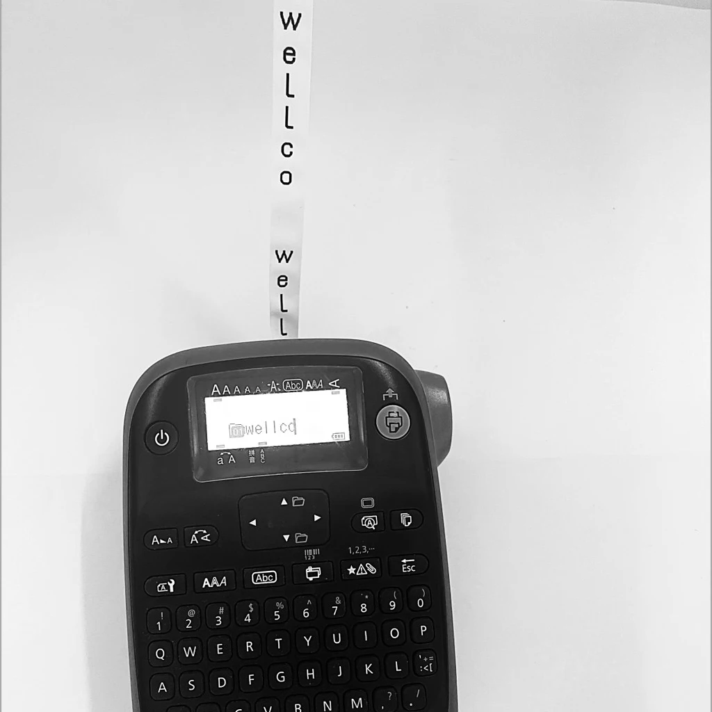 Wellco ручная портативная термопередающая этикетка, кабель маркера, принтер, термоусадочная трубка, принтер для этикеток