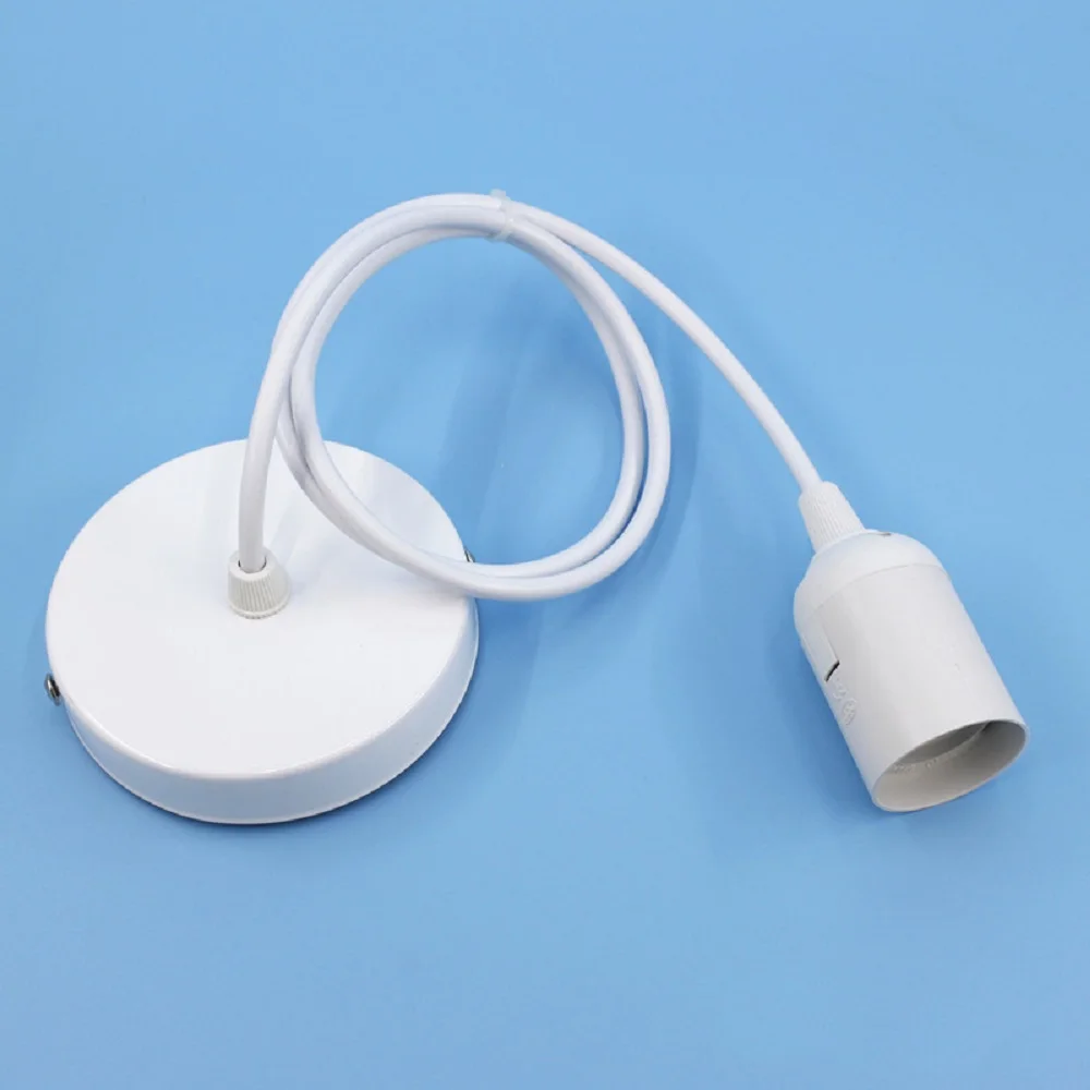 10CM Lamp Holder + E27 Light Body Lamp Holder Lamp Bases With Switch Wire for Pendant LED Bulb Hanglamp Socket Holder