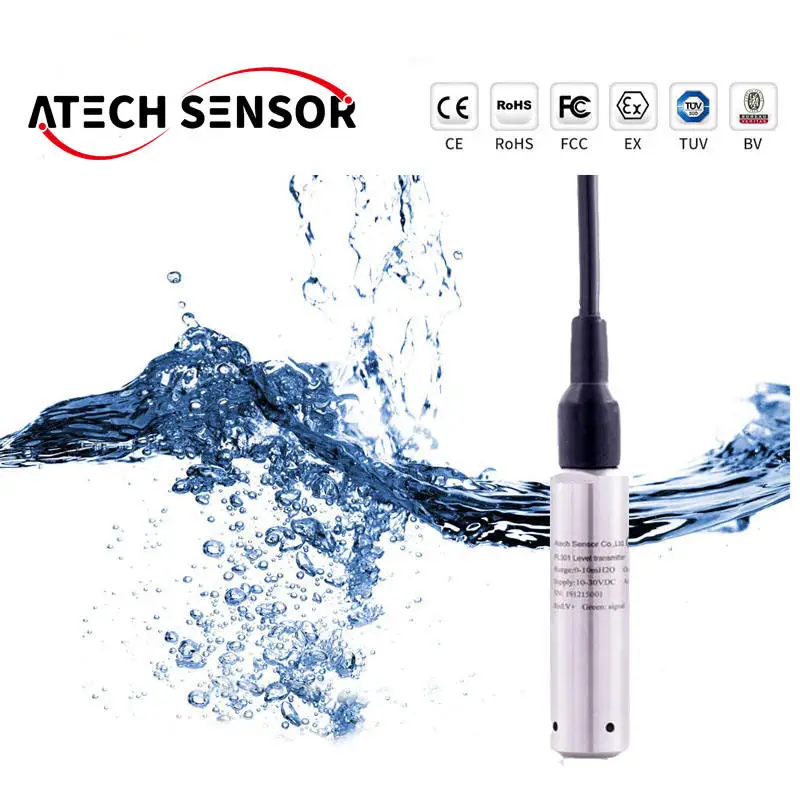 4 20mA submersible hydrostatic tank water level sensor suppliers  RS485 water level sensor for submersible pumps