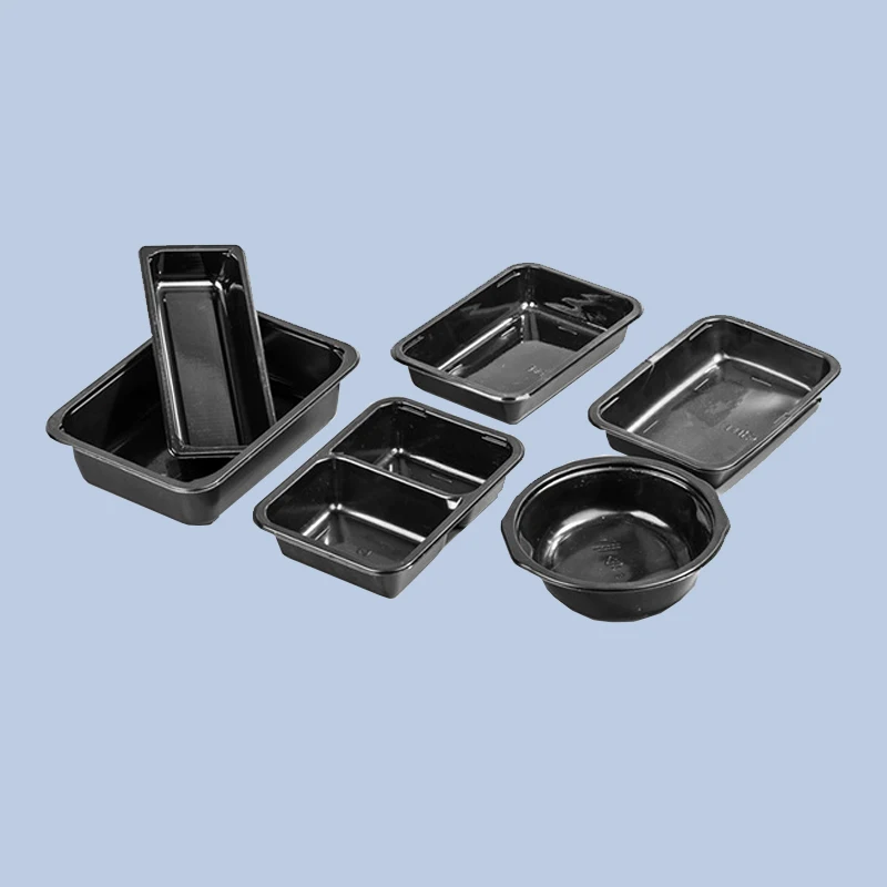 
Disposable plastic fast cpet ovenable custom tray container for food 