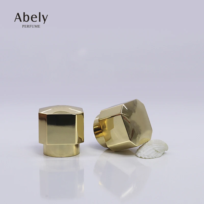 Customizable Colors Zamac Metal Perfume Bottle Caps Square Zinc Alloy Luxury Perfume Lids Design