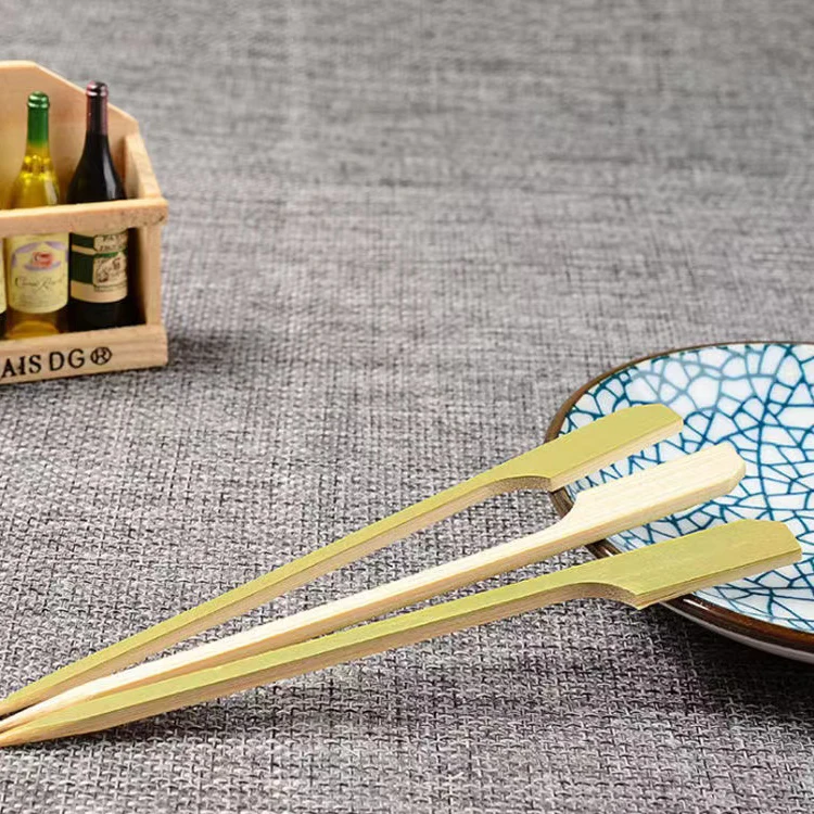 Barbecue bamboo sticks for barbecue large bamboo paddle teppo bbq wood stick skewer long 40 cm hot dog bamboo barbecue sticks