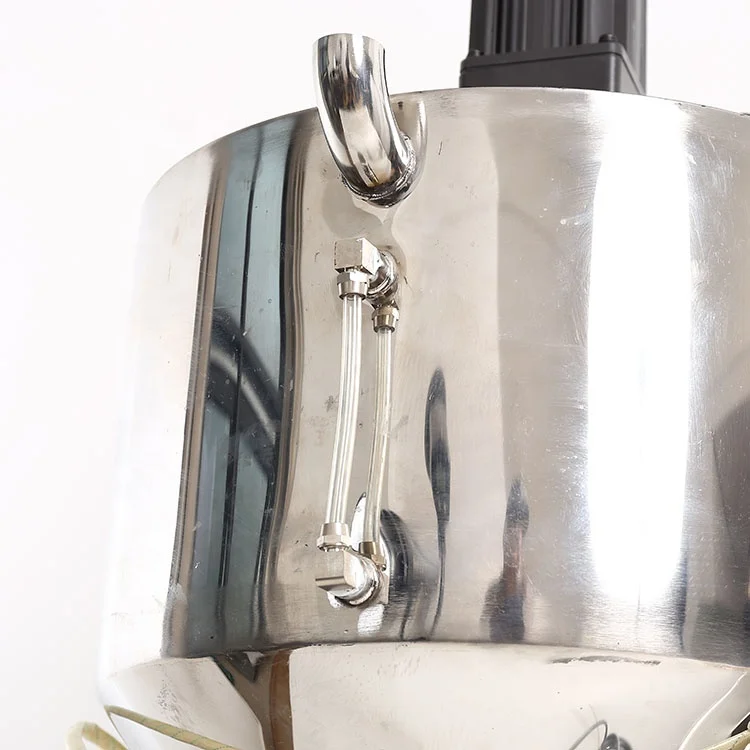 Pneumatic lotion shampoo gel filling body cream sauce jam filler cosmetic honey paste filling machine with heating mixer