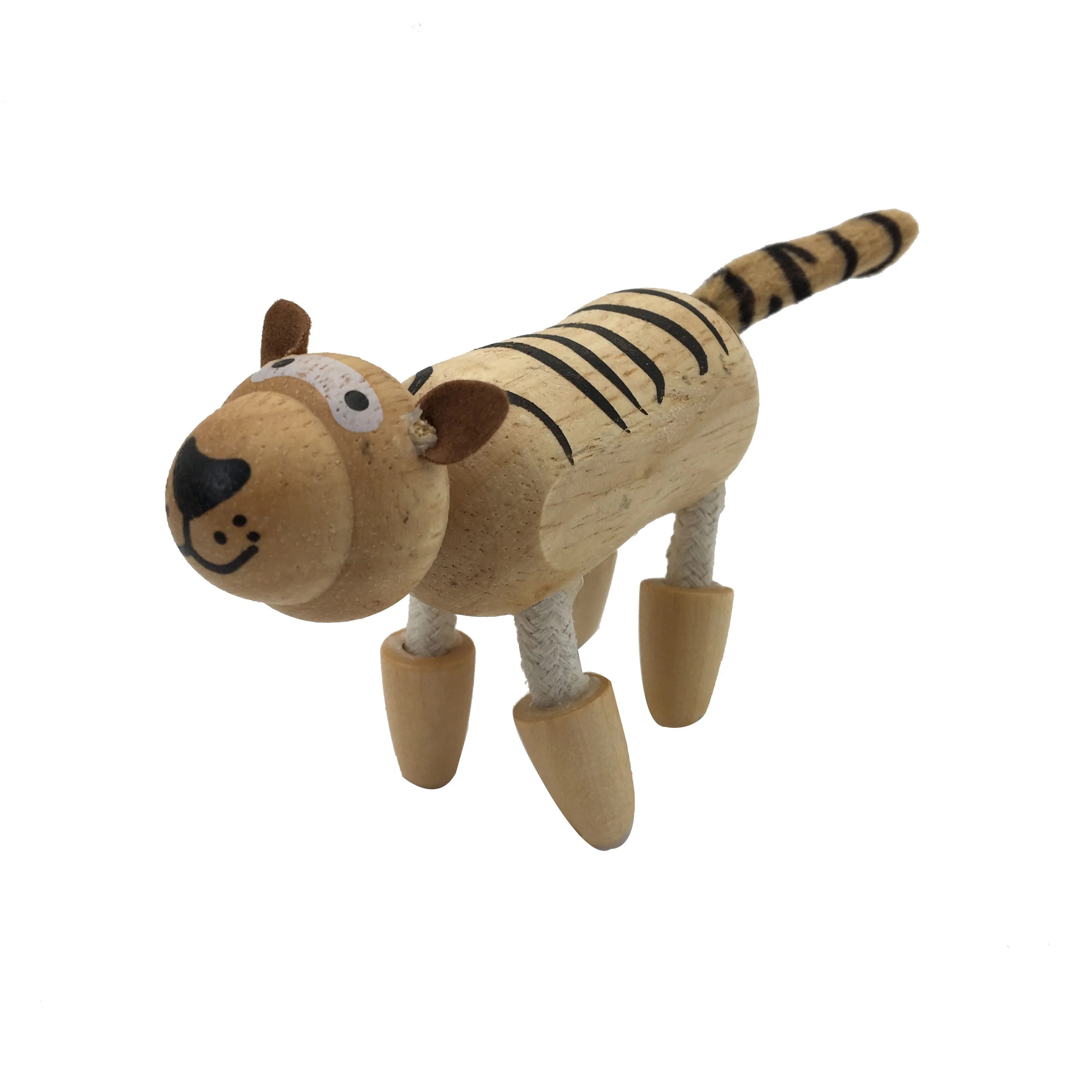 C02200 Farm and Jungle for Kids Fun Montessori Smooth Natural Zoo Toys Wood Toddler Animal Toys for Girls and Boys