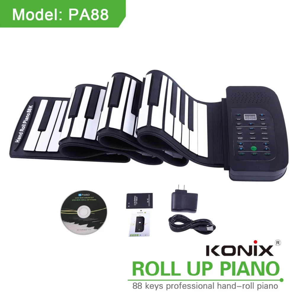 multi-function MIDI wholesale music keyboard digital roll up  piano 88 keys toy children  nice sound piano high professional