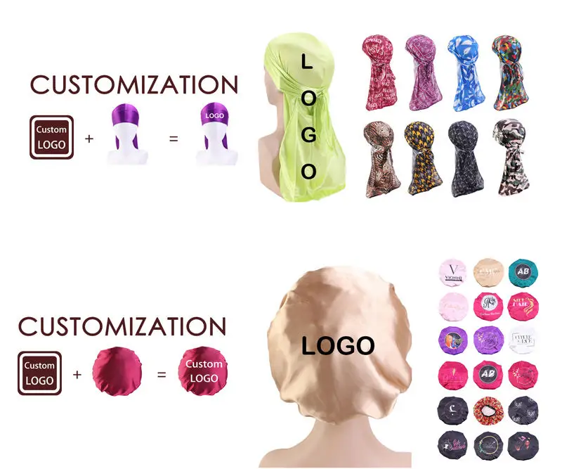 Женская атласная шапка