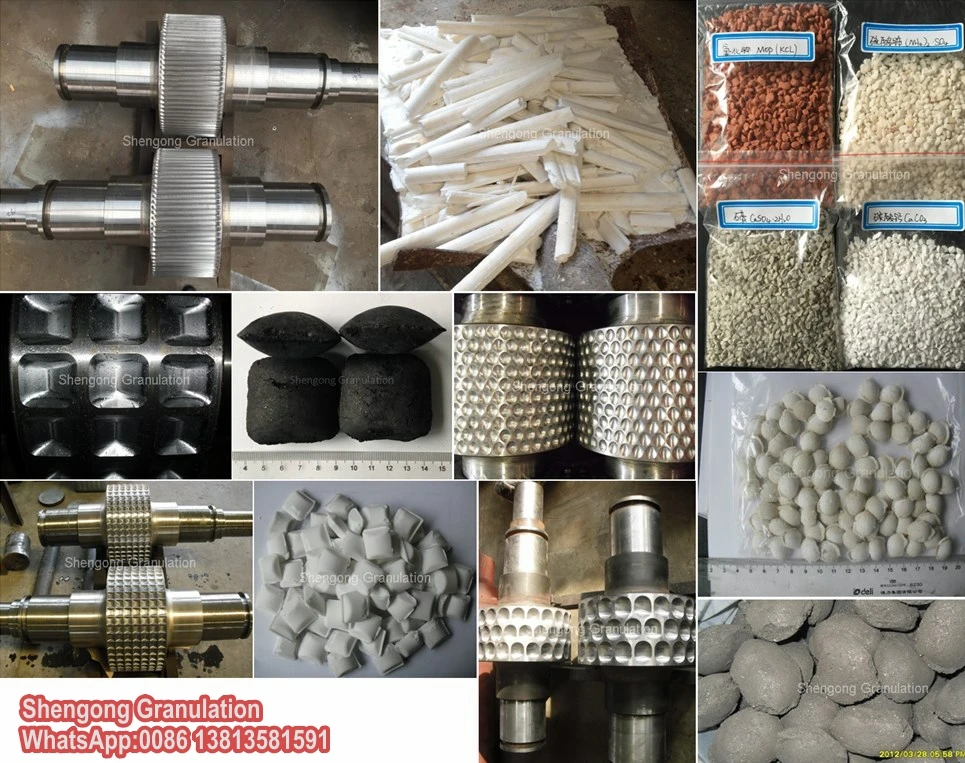 Steel slag steel residue iron powder coke hydraulic double roller mechanical briquette machine