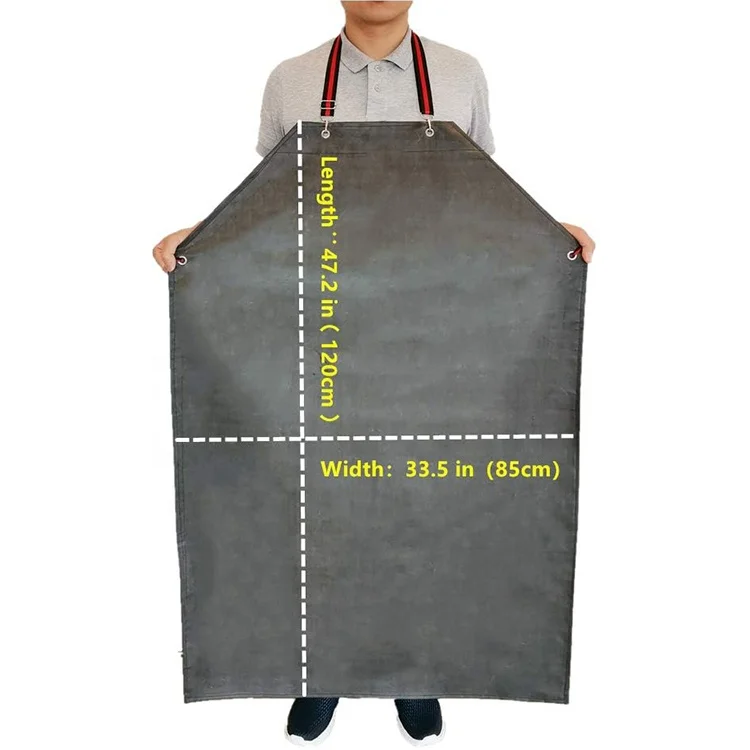 Waterproof Apron Oil Resistant Acid Alkali Thick Wear-resistant Industrial Apron Overalls Waistband Sleeve Apron Wholesale