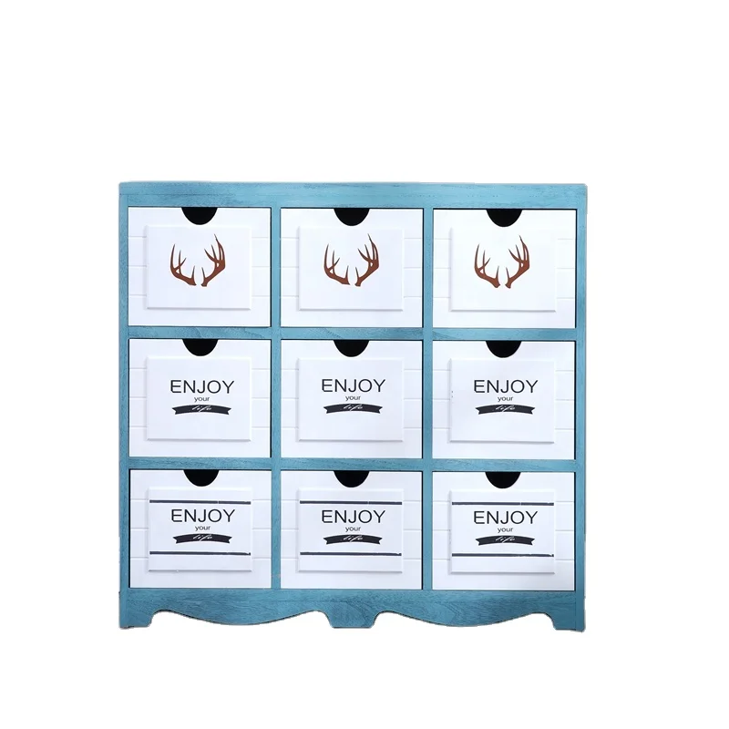 Multi Drawer Bedside Table removable storage cabinet with drawers