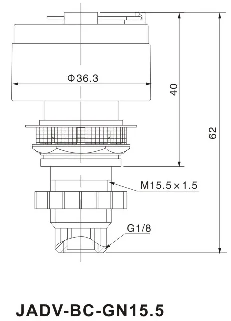 JADV-BC-GN15.5 High Quality for air filter Pneumatic auto drain valve