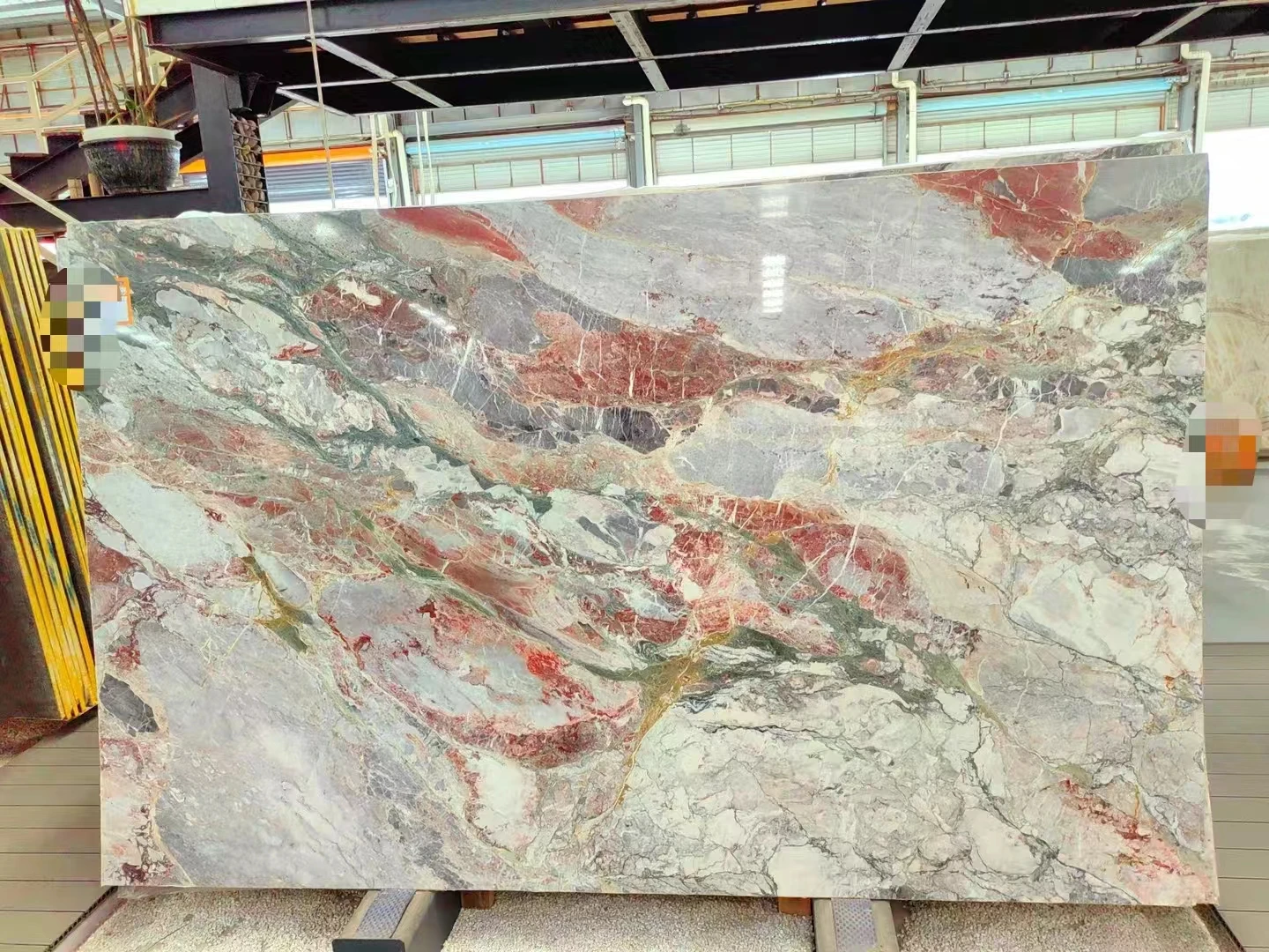 YDSTONE Luxury Natural Marble Hotel Wall Floor Tiles Pink Marble  Red Four Season Pink Marble Slab