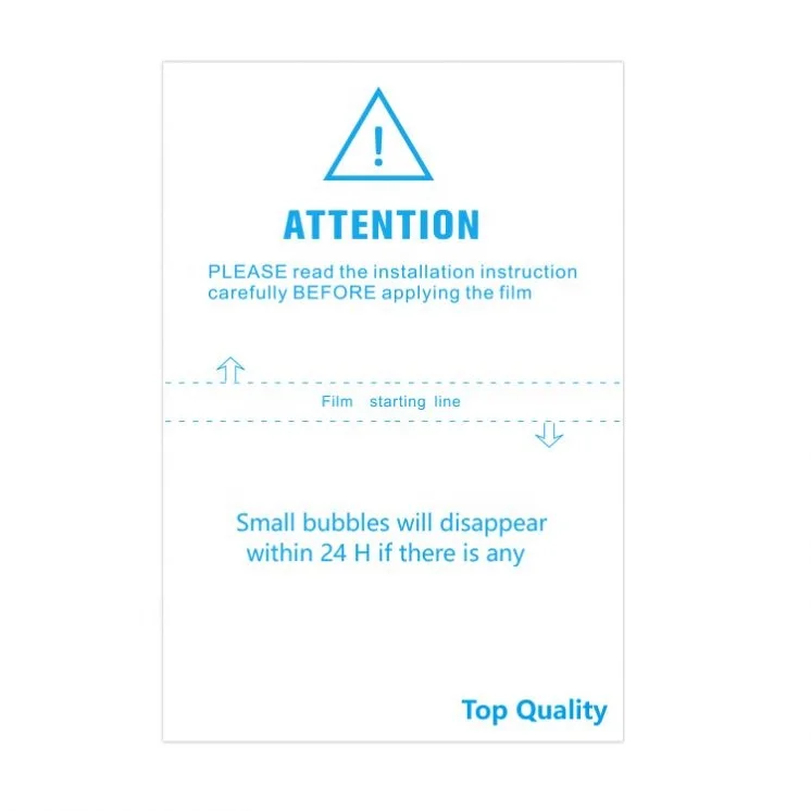Free Sample Full Cover Soft Hydrogel Transparent TPU Screen Protector Film Universal cutting film blue light 180mm*120mm