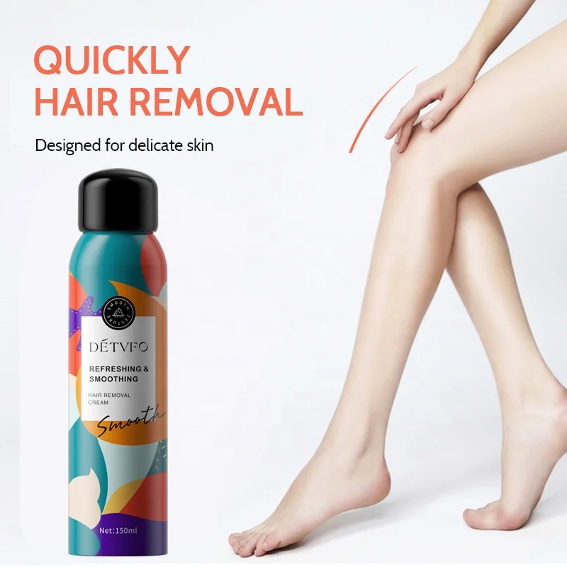 Non-Irritating Quick Removing Hair Depilatory Cream Spray Hair Removal Inhibitor For Body And Face Arm Armpit Leg