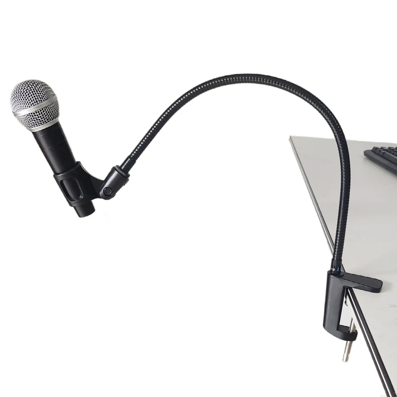Настольная подставка для микрофона стойка держатель с зажимом «гусиная шея» резьбой от 3/8 до 5/8 дюйма 360 регулируемый