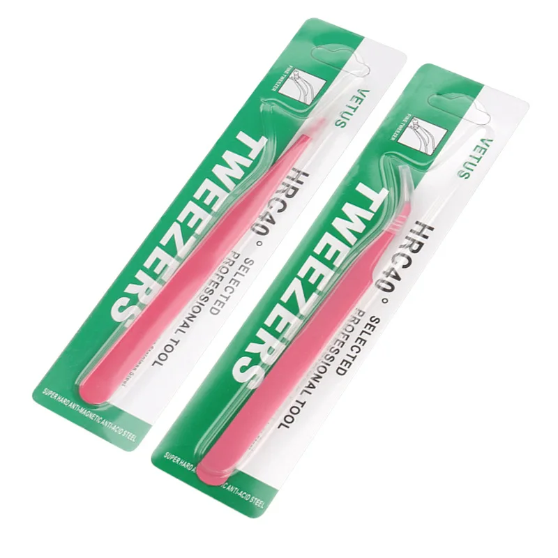 Vetus Pink Stainless Steel Eyelash Tools Eyelash Extension Tweezers