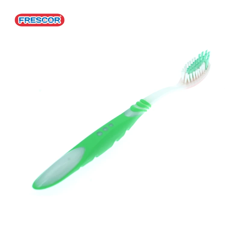 China Toothbrush Supplier OEM Private Brand Adult Plastic Toothbrush Silicone Toothbrush With Anti-Slip Handle
