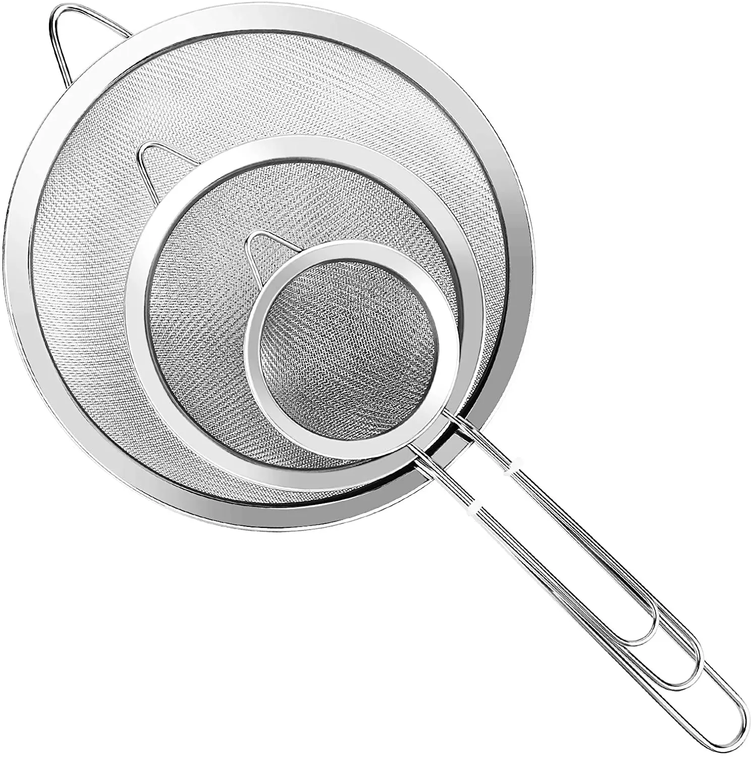 Stainless Steel Flour Sifter Sieve Fine Tea Mesh Strainer Colander Wire Mesh Oil Filter Strainer coffee strainer