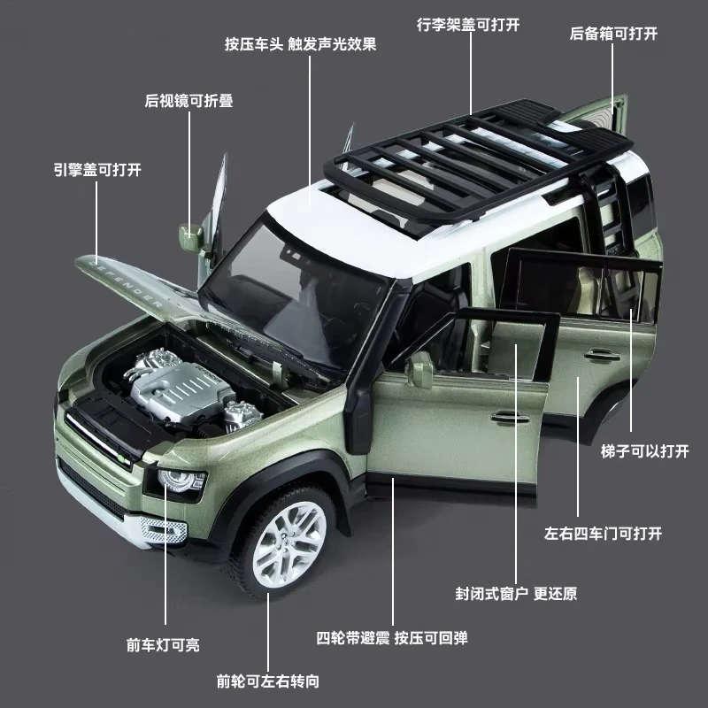 Модель автомобиля PANDAS литая под давлением 1:18 металлическая модель