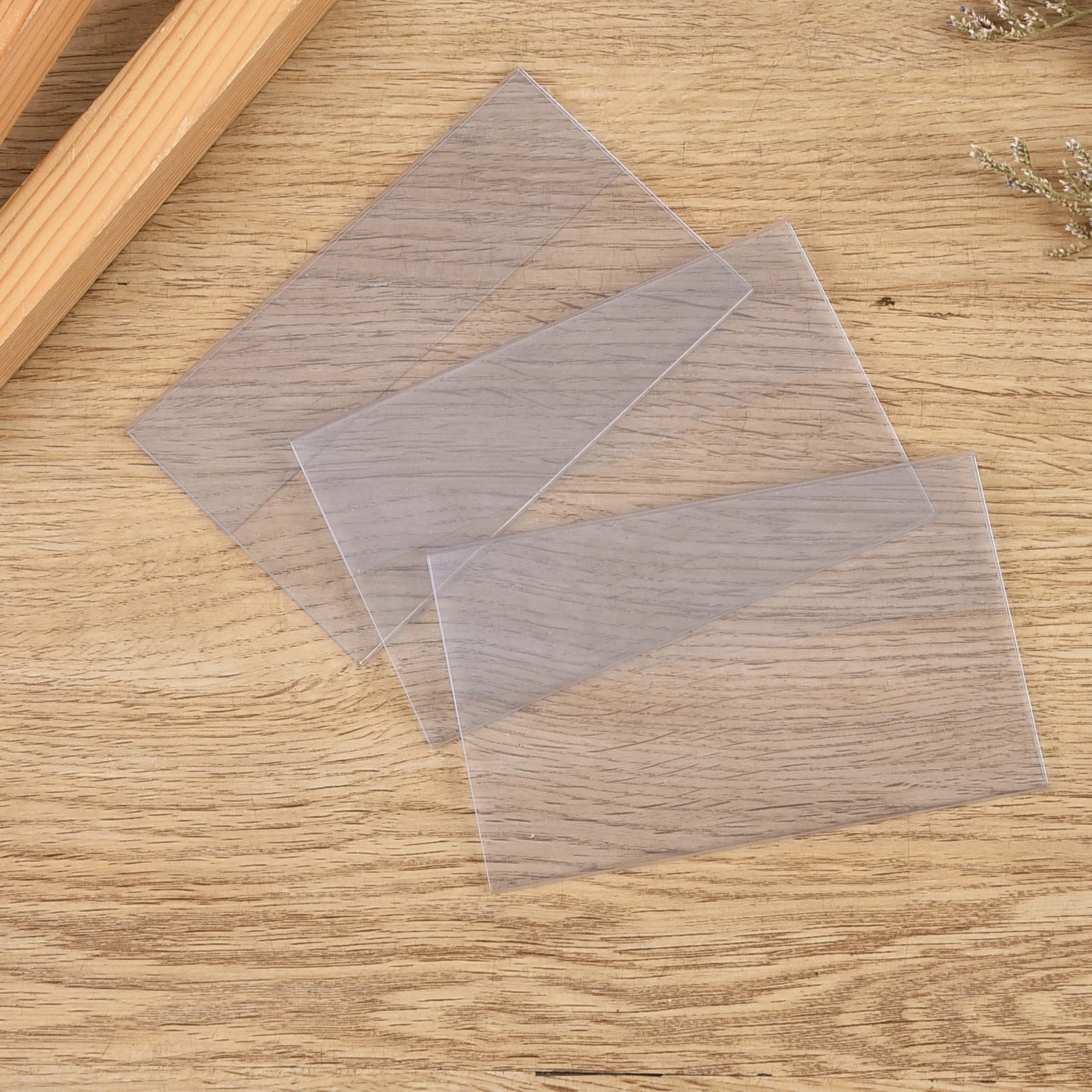 Custom Logo Semi rigid card holder Highly transparent PVC ID Card Holder Card protector Good price A4  rigid plastic pvc sheet