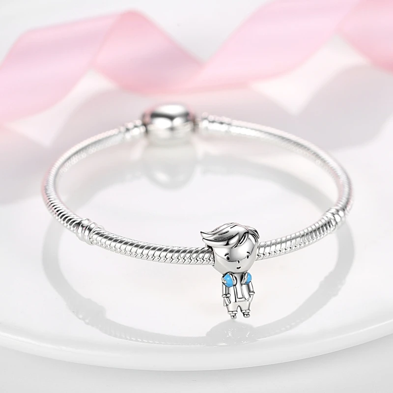 Classic Series Bracelet 925 Sterling Silver Heart Bucket Buckle Diy Bracelet Designing Original Charm Beaded Diy Jewelry