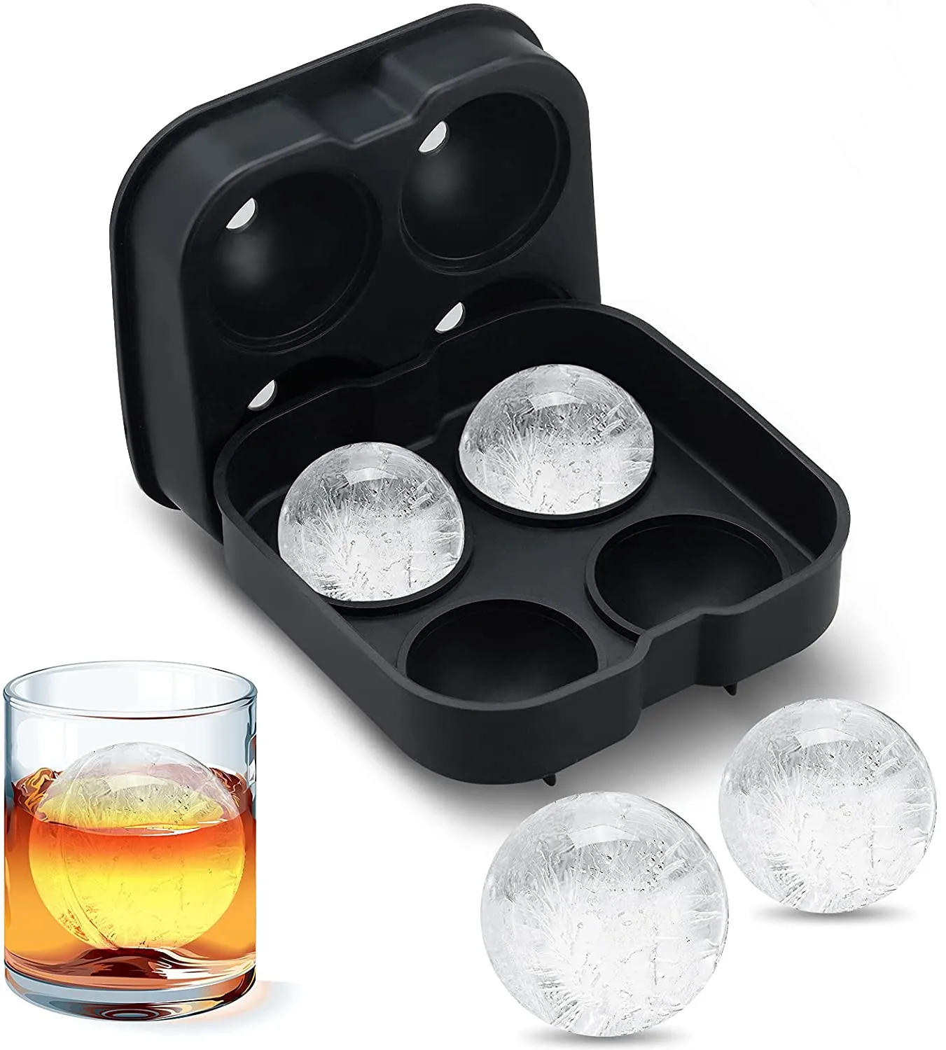 Newest Fashion Large Stock Top Quality Silicone Rubber sphere portable ice ball maker