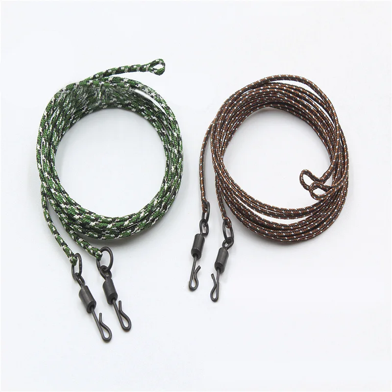 80cm 2 Colors Braided Leadcore Carp Fishing Leader Line Fishing Rigs