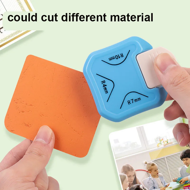 Meihui Corner Hole Punch 3 in 1 Manual Paper Corner Rounder Cutter for Paper Cardstock Laminator Photocards Scrapbooking