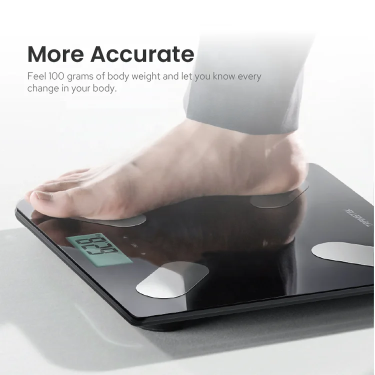TRANSTEK 180kg digital electronic weighing body fat scale support Bluetooth connection body fat scale