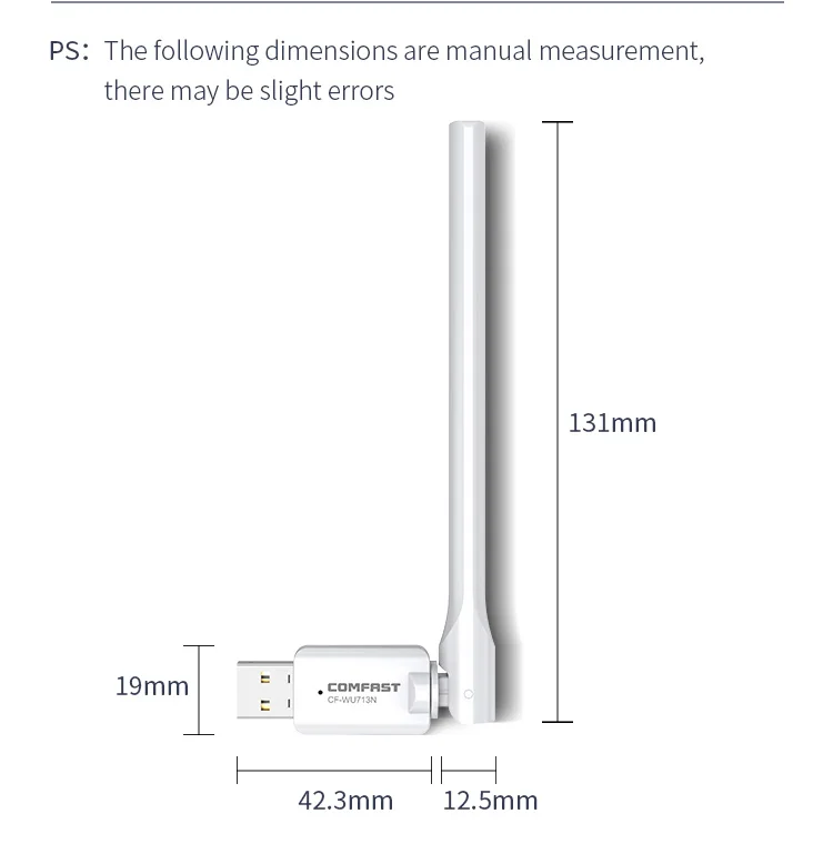 300 м MT7603U низкая цена Comfast usb беспроводной ключ 3dBi Беспроводной Wi-Fi адаптер wifi для рабочего