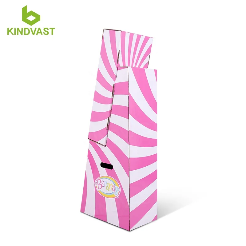 Supermarket Free Advertising Foldable Flooring Racking Display Cardboard Candy Product Pop Store Shelf Display Rack Stand