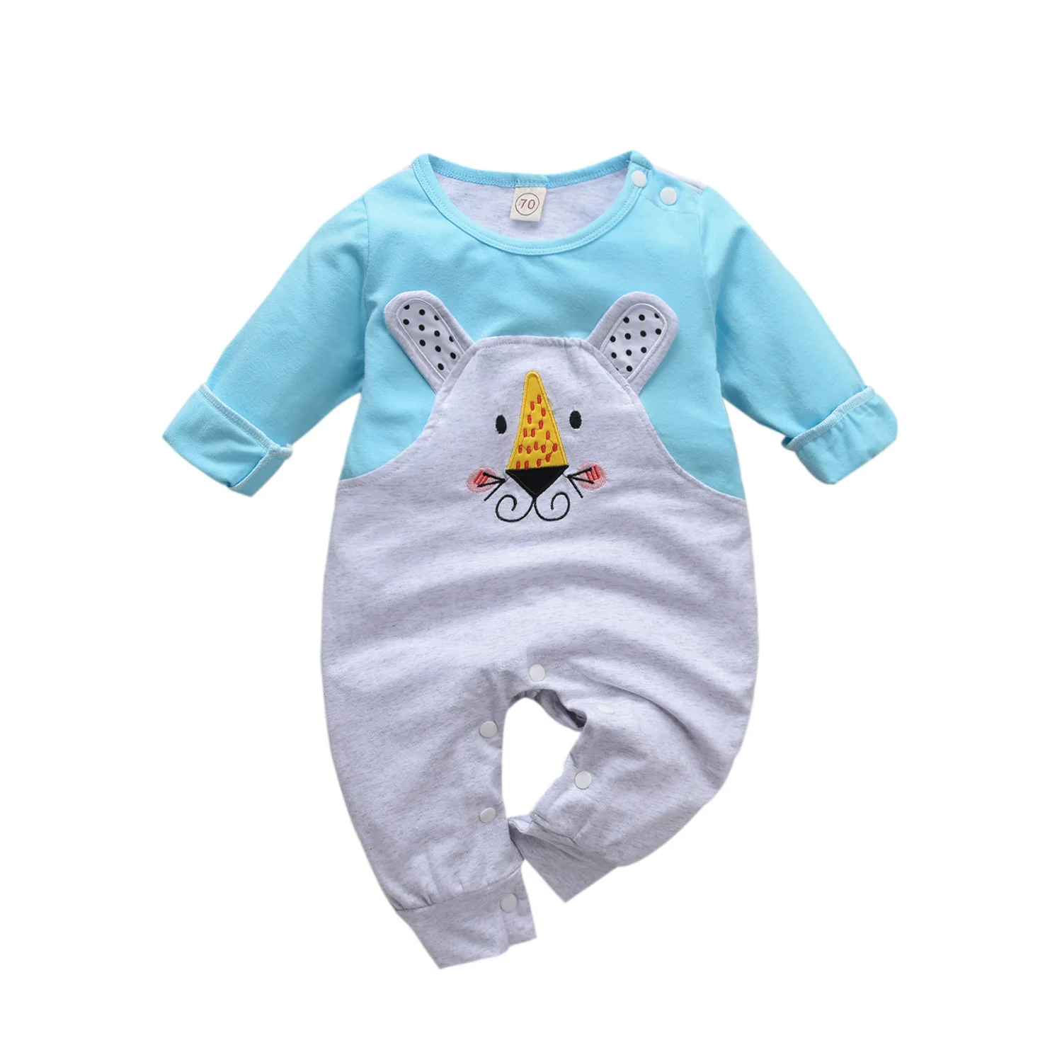 baby clothes in bulk Baby Toddler Boys Clothes Unisex Cute Bunny Long Sleeves Romper Pajamas toddle romper
