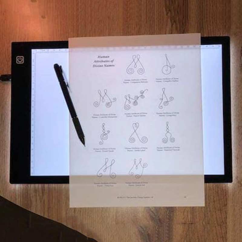 Ultrathin 4mm USB Powered LED tracing board drawing copy panel Light pad for kids
