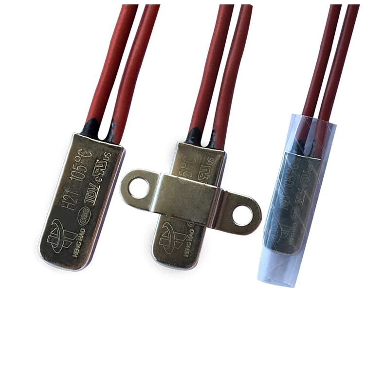 High Quality Low Price High Current H21 Thermostat Bimetal Automatic Reset Switch DC-24V Thermal Protector