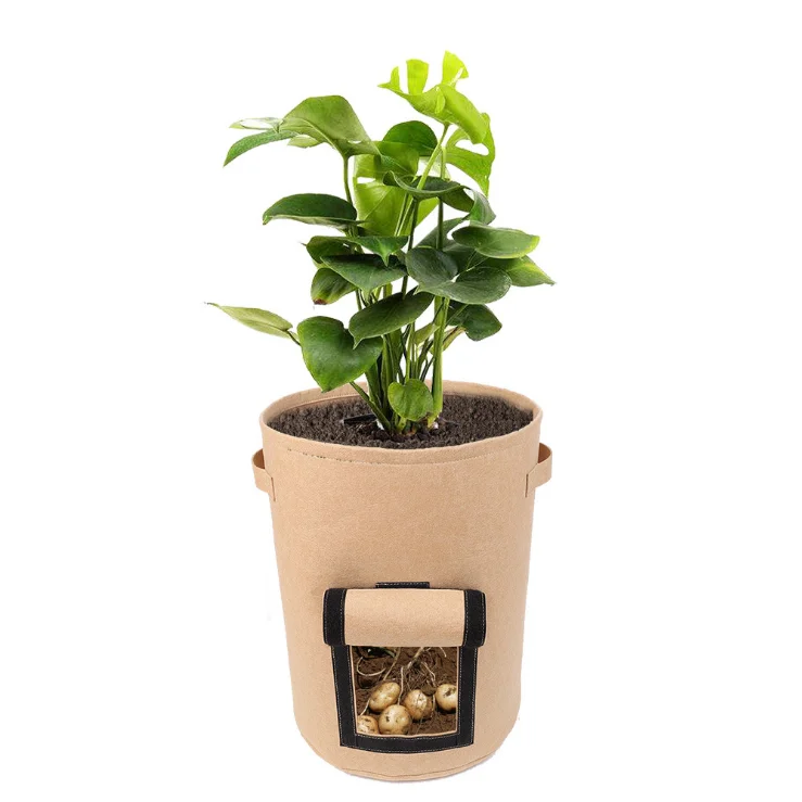 Vegetable growing bag felt plant growing bag 5 / 7 / 10 gallon