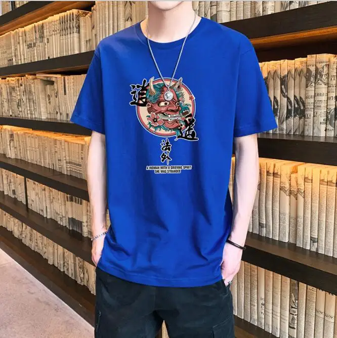 2021 new Japanese Harajuku style T-shirt fashion all-match cotton oversized anime printed top