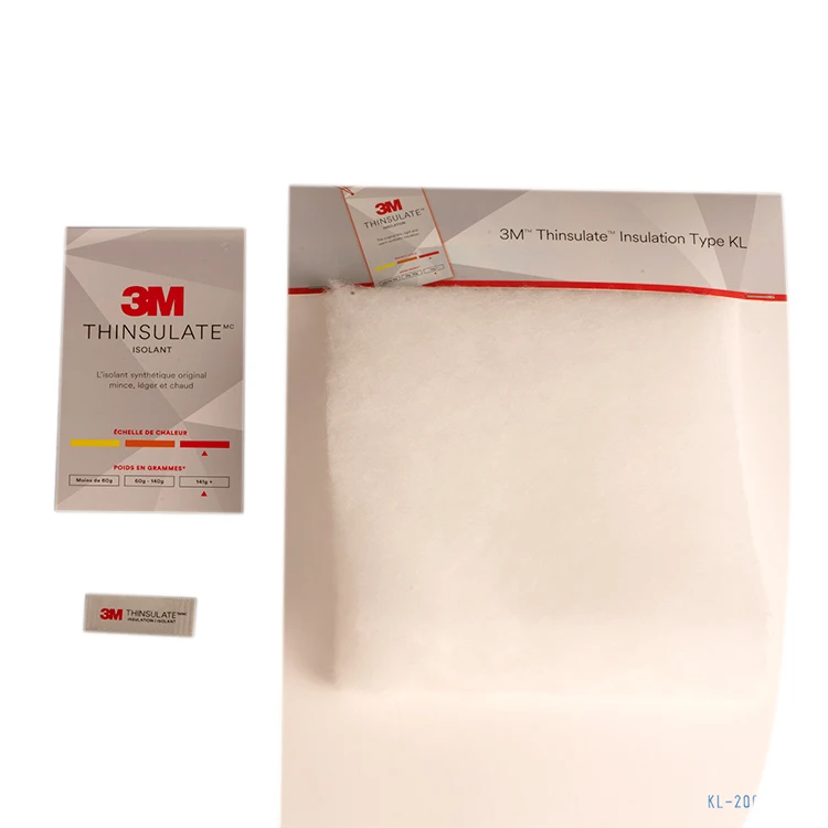 Type KL High warm Clothing Accessories Nonwoven Similar Thermal Insulation Material 3M Thinsulate Insulation