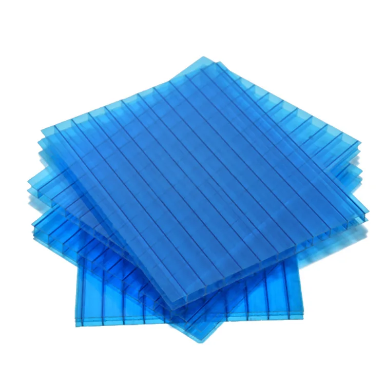 Foshan Polycarbonate Hollow Plates Salmon /Fruit/Vegetable Greenhouse PC Hollow Sheets Farming Use Polycarbonate Sunshine Plates