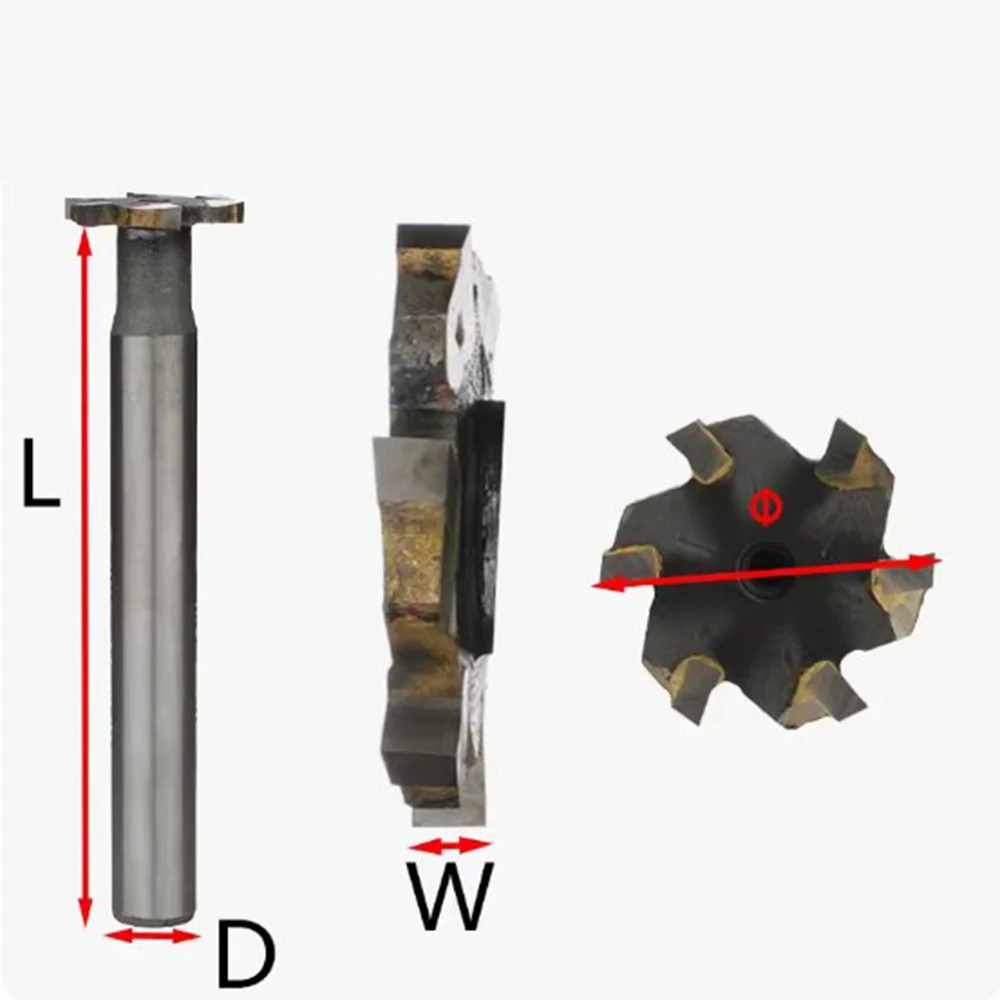 HOANYORE 16*10H*4F*10D*100L tungsten steel hard alloy extended face milling groove cutter