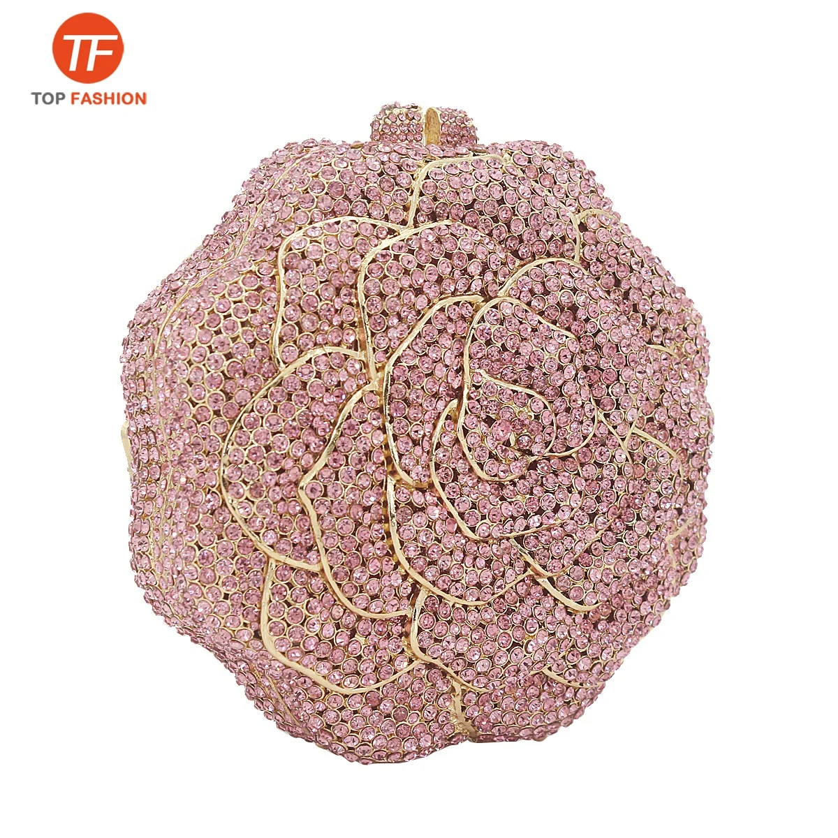 Китайский завод, оптовая продажа, роскошный клатч с кристаллами и стразами, вечерняя сумка, свадебный 3D ажурный кошелек с розами