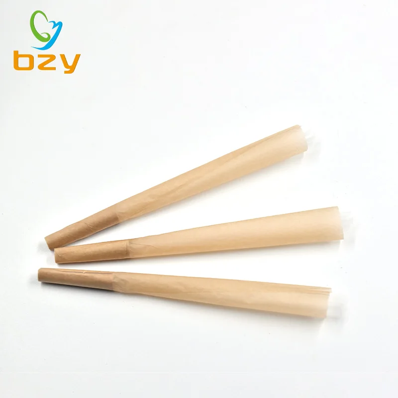 1 1/4 size 108 mm hemp rolling paper brown pre rolled cones for smoking