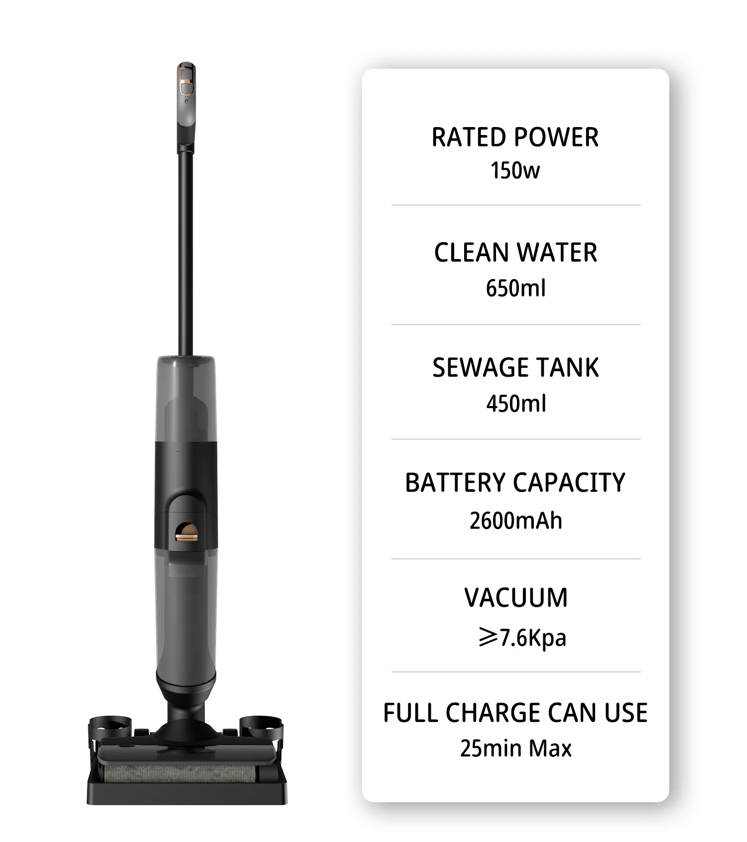 Automatic Self Clean handheld wireless Vacuum Cleaner Wet Dry Floor Washer For Office Home