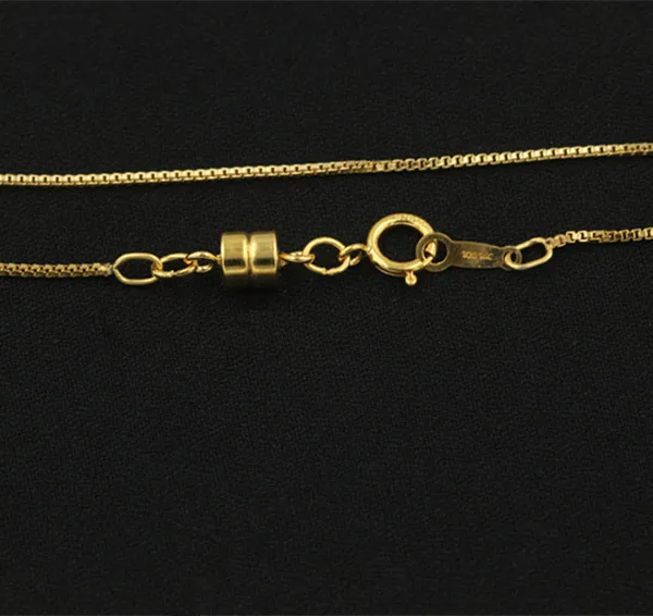 A1847 genuine real 14k gold filled GF necklace chain box permanent jewelry making wholesale