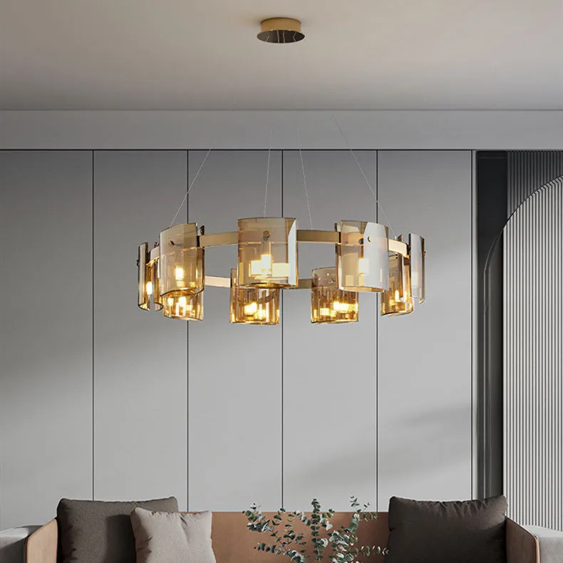 Black Gold Led Pendant Light Nordic Design Modern Luminous Lamp Lighting